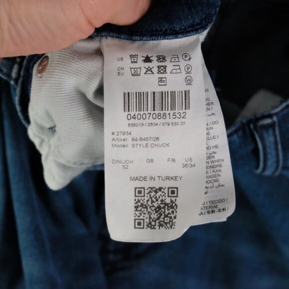 Brax Jeans Mens 36X32 Blue Chuck Modern Hi Flex Lightweight Stretch Denim - Picture 12 of 14